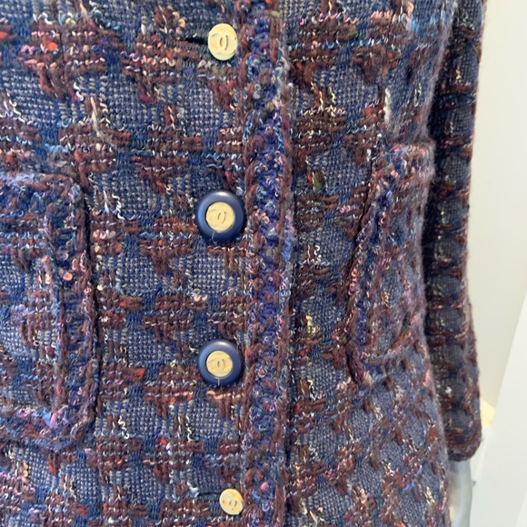 Chanel Classic Boucle Skirt Suit Jacket 38 Bust 40 - Picture 7 of 16